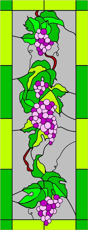 Stained Glass - Grape Vine