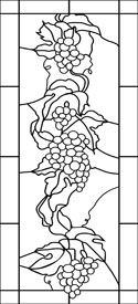 Faux Stained Glass - Grape Vine